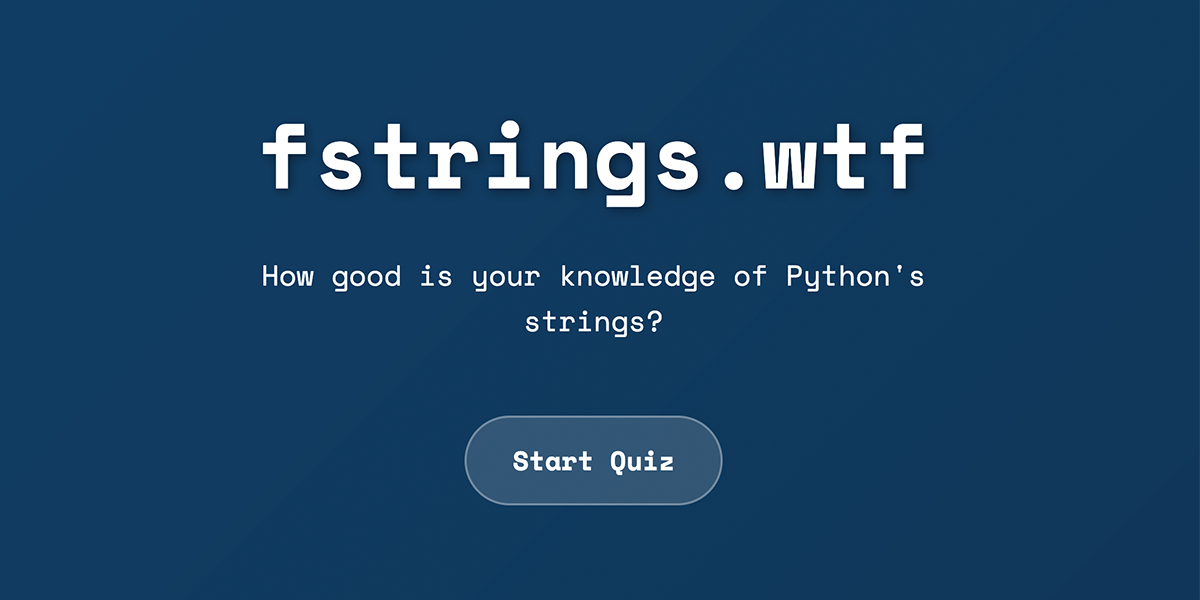 Fstrings.wtf